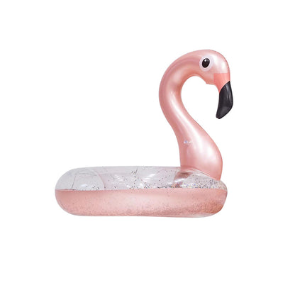 Flamingo Inflatable Swimming Ring – Donut Float for Beach, Pool & Summer Fun