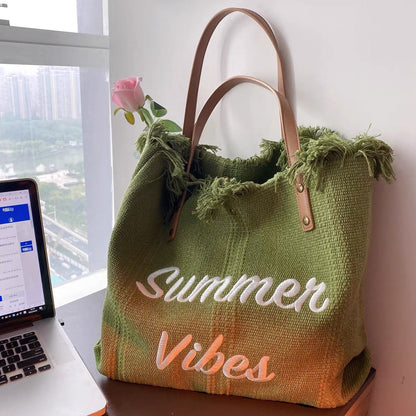 Fashionable Beach Bag – Oversized Travel Tote for Pool, Picnic & Vacation