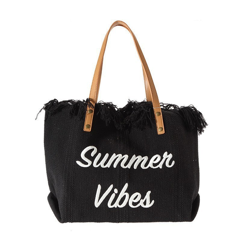 Fashionable Beach Bag – Oversized Travel Tote for Pool, Picnic & Vacation